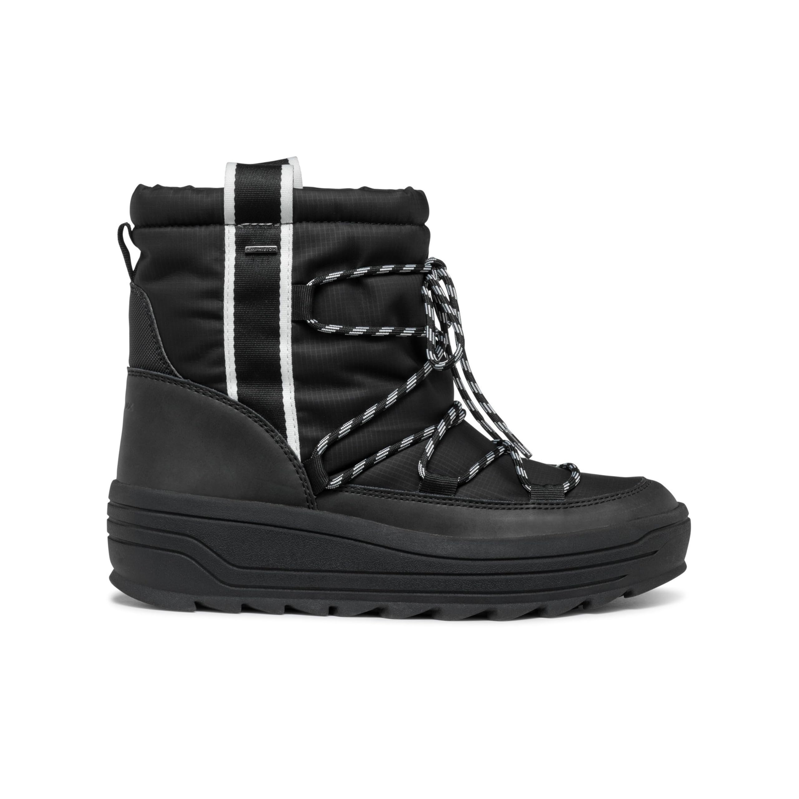 Geox Women's D Milleiny B ABX A Ankle Boot, Black, 2 UK