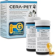 Blood Glucose Test Strips Pack of 100 for Dogs and Cats