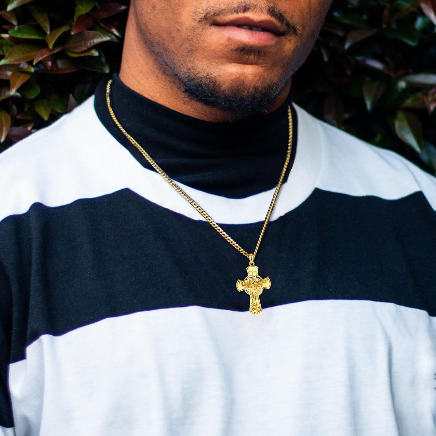 INFUSEU Faith-Inspired Christian Catholic Saint Necklaces Religious Protection Gifts for Women - Image 3