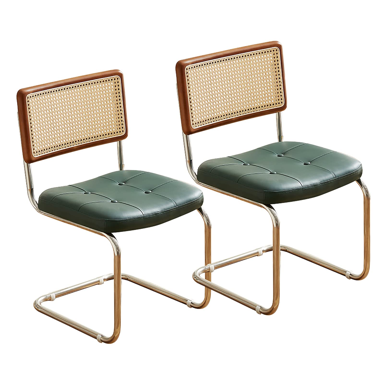 Chaise en rotin design milieu du siècle pour réinventer votre coin repas vert