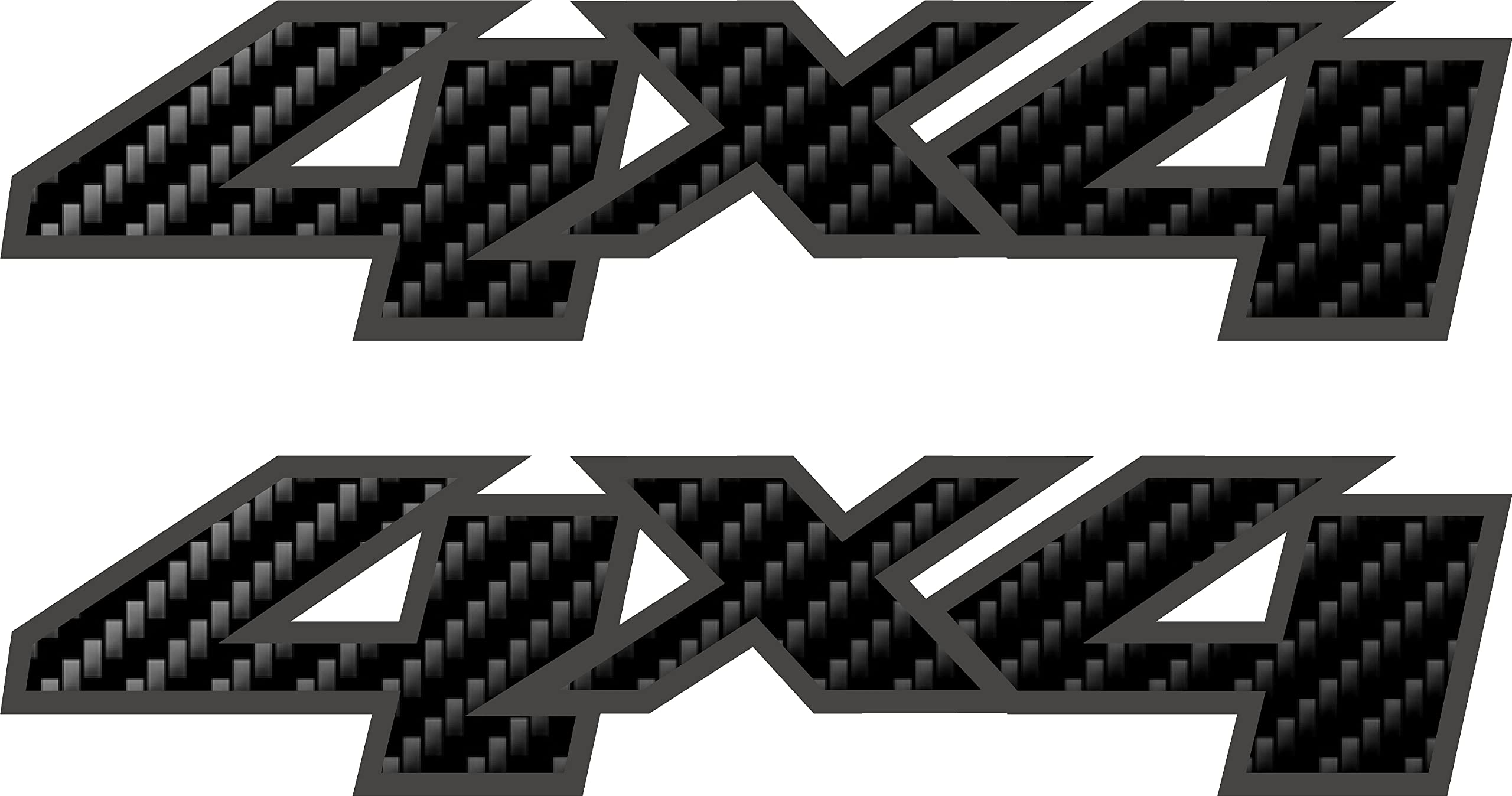 4X4 Decals 4x4 Stickers/Carbon Fiber Effect