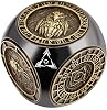 Haxtec Spinner Dice 7-in-1 Metal DND Dice Set Unique Dice Goblins Metal D&D Dice for Dungeons and Dragons DND Gifts - Dice King
