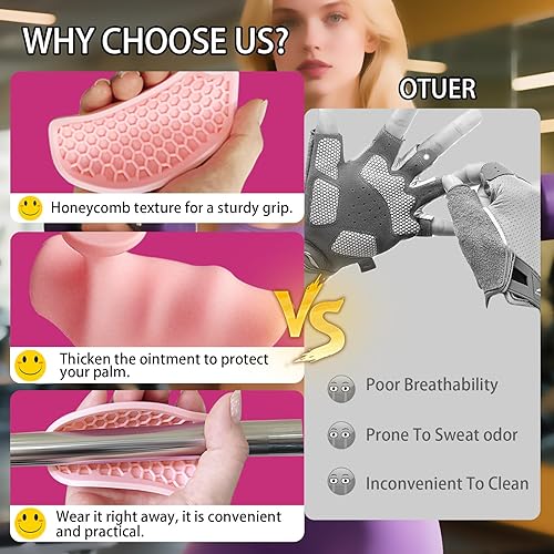 Miniatura 4 de Rypt Grip para levantamiento de pesas, agarre antideslizante de silicona para hombres y mujeres, guantes ergonómicos de protección de palma para