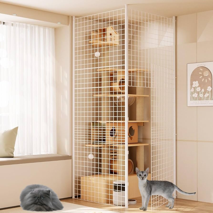 Amazon.co.jp: 猫 脱走防止柵 猫囲い 転落防止ネット【ERRTSDB ペット