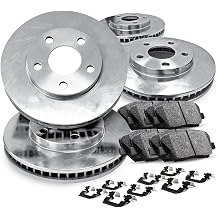 R1 Concepts Front and Rear Brake Kit Fits 2020-2022 Acura RDX| Ceramic Pads, Blank Rotors| Hardware| 12.4" Front & 12.2" Rear