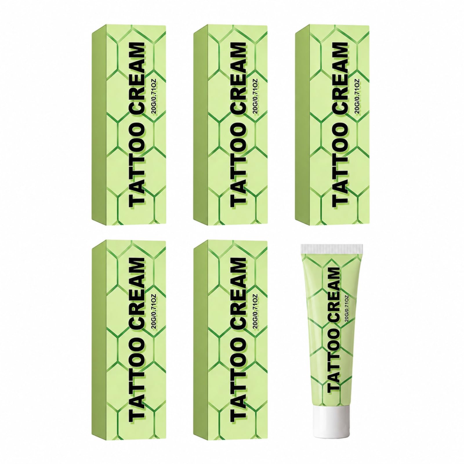 Crema anestetico tatuaggio 20g anti-dolore idratante trasparente | Attenua dolore tatuaggio & depilazione, formula fluido trasparente, cura micro tatuaggio semipermanente idratante