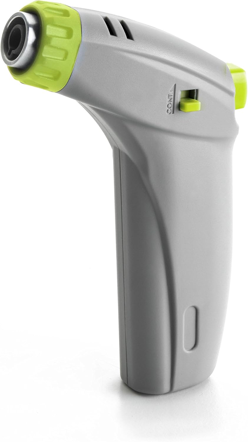 IBILI Mini Food Torch 12 cm, 8 x 3 x 12 cm, Grey/Green