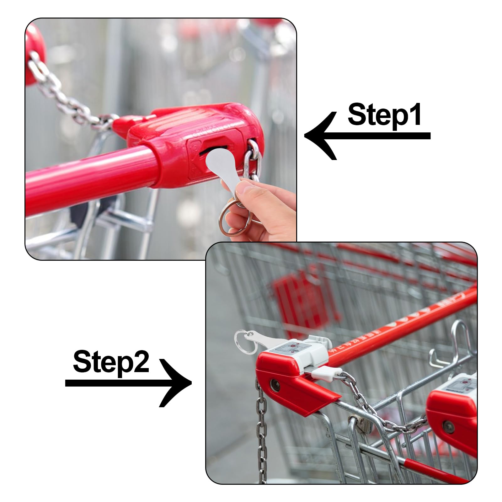 Hoxfly 4 Extracteurs De Caddie En Acier Inoxydable Jeton De