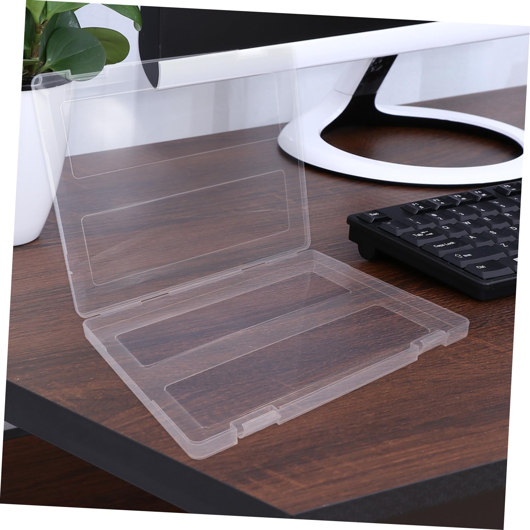 Homoyoyo 4pezzi Scatola Portaoggetti Trasparente Scatola Di Archiviazione in Pp Per File Documenti Riviste Protezione in Plastica Resistente All Usura