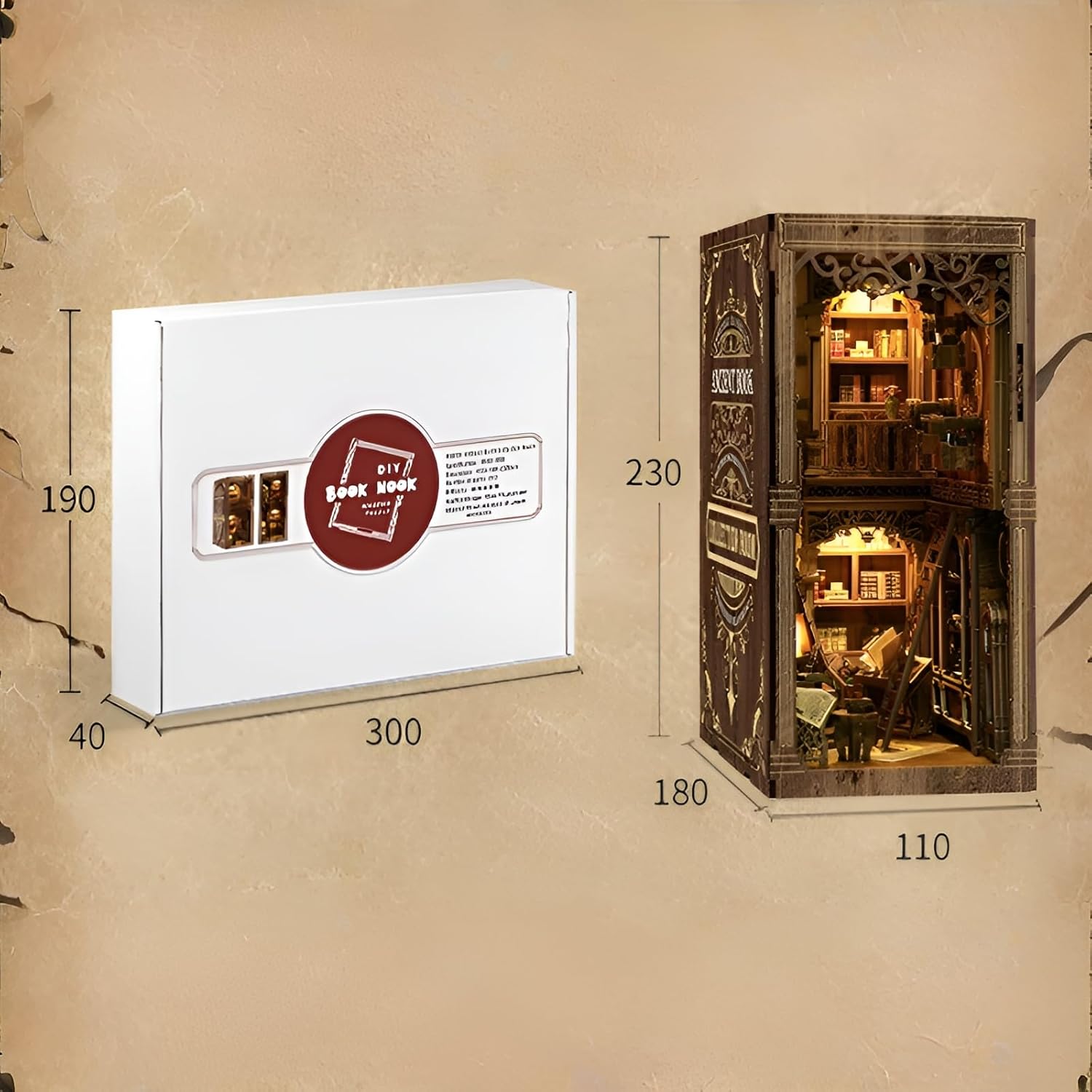 Bebemax]ブックヌック キット キット 静寂のカフェ シナリオ ミニチュアハウス 木製 DIY 3D 立体 初心者向け 手作  本棚の奥に広がるミニチュアの世界！DIYキット「つくるんです®」ブックヌックシリーズより『フラワーサンルーム』『路地裏の古書店』新登場 | 株式会社  ...