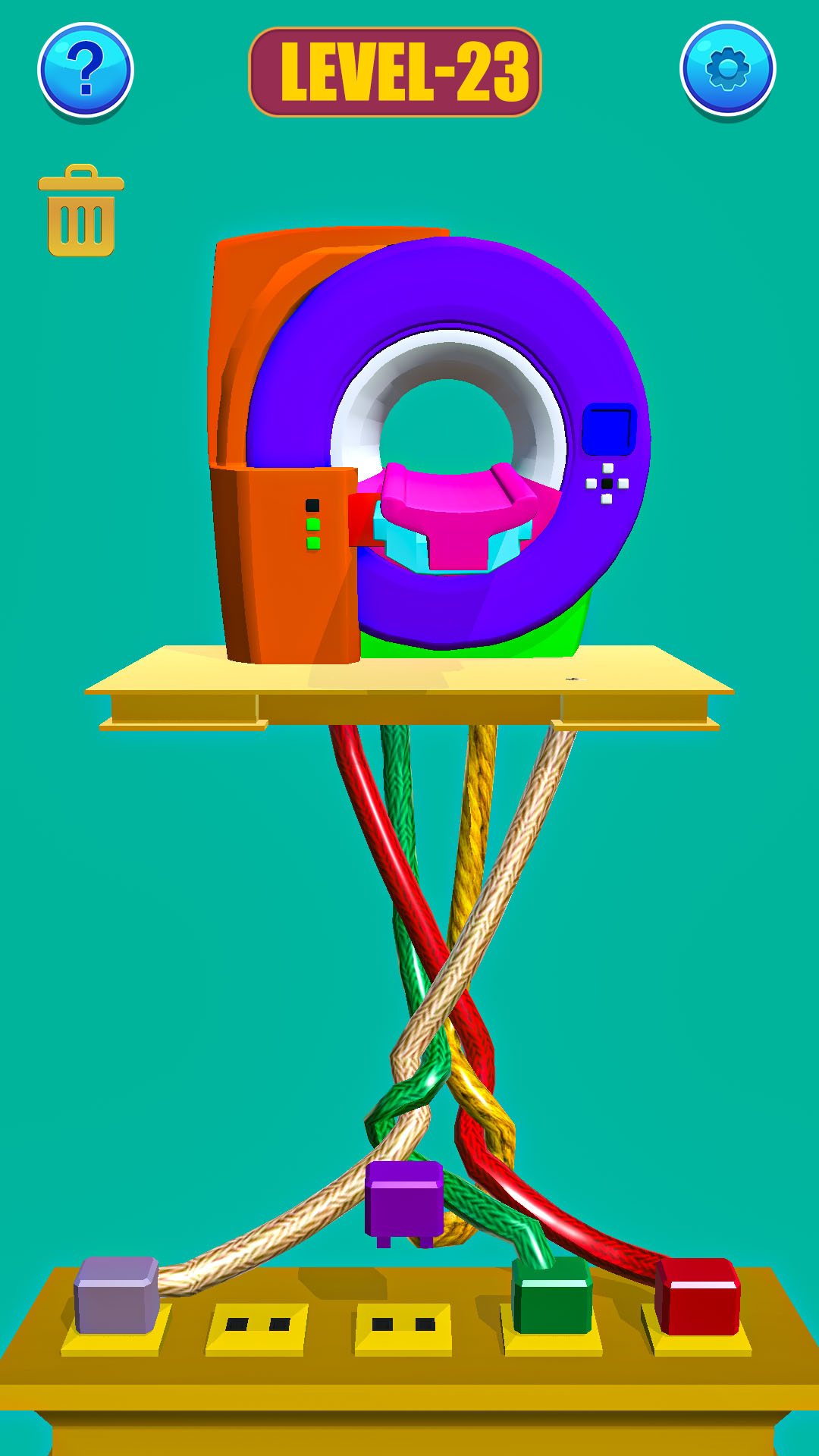 Twisted Tangled Knot Rope Puzzle Sorting Master Twister Color Ropes