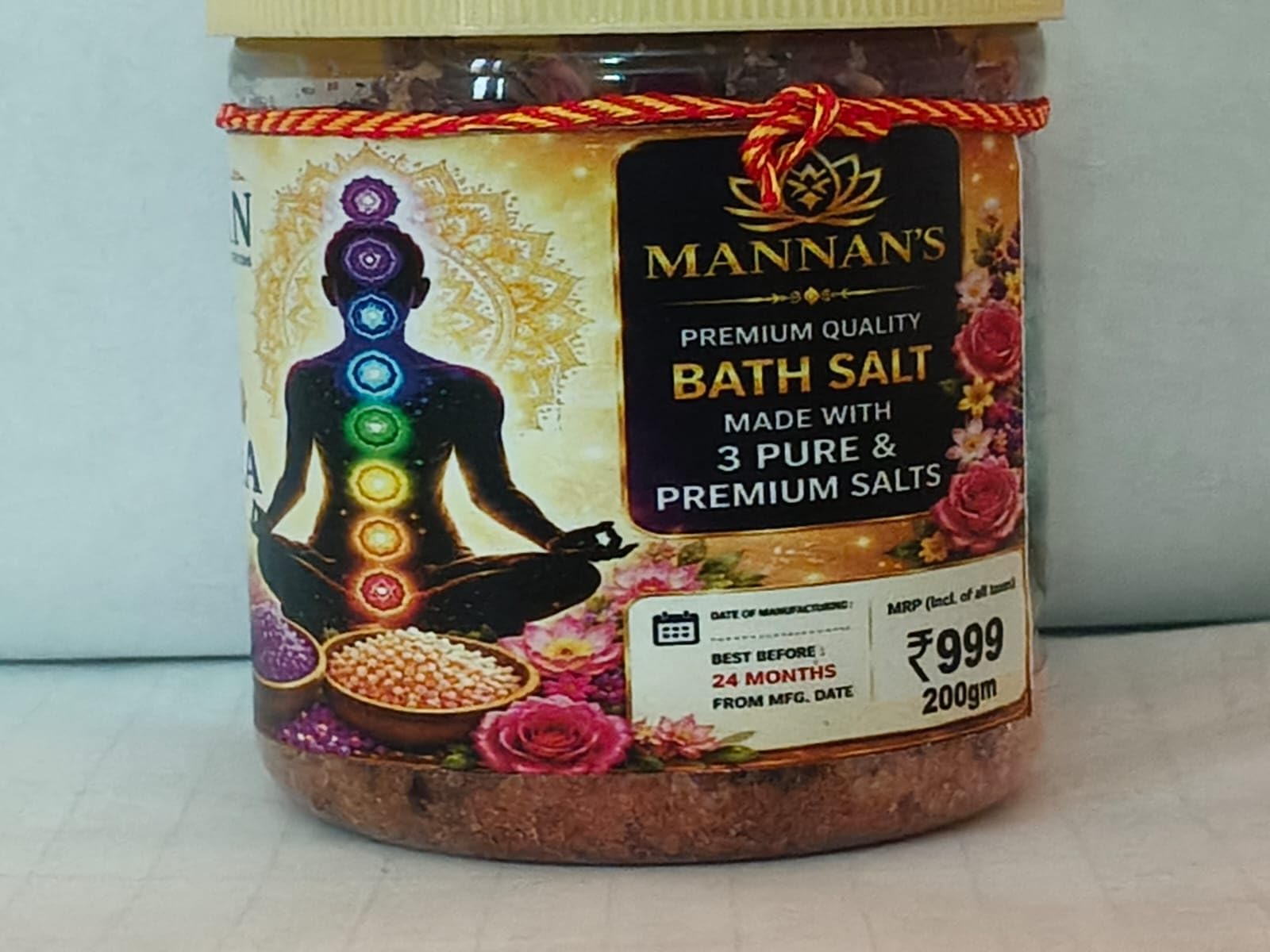 HABA SQUALANE WARMING BATH SALT 7個セット Mannann's Reiki Energized Bath Salt – 7 Chakras & Aura Cleansing