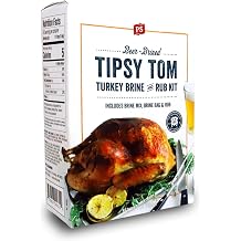 PS Seasoning Tipsy Tom Ultimate Turkey Brine and Rub Kit - Complete Beer-Brined Turkey Prep Kit for Smoking or Frying with Brine Mix, Brining Bag for Whole or Spatchcocked Poultry Seasoning Rub