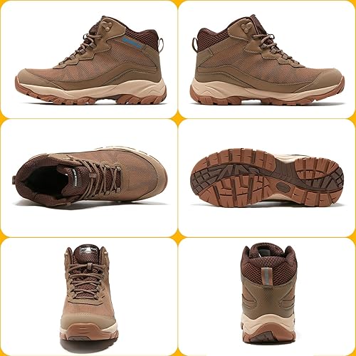 Miniatura 3 de TREKKIN PLUS Women Waterproof Hiking Boots Breathable Soft Lined Booties Non Slip Trail Shoes for Outdoor Walking Trekking Camping