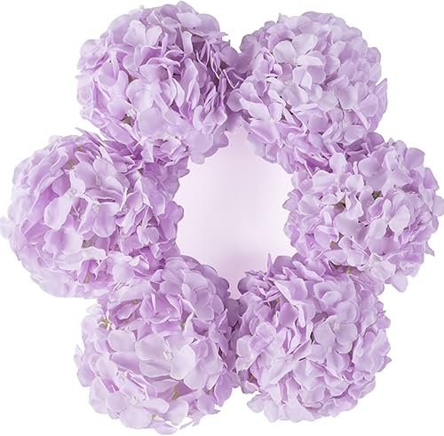 DuHouse Cabezas de flores de hortensias de seda de 8.7 pulgadas con tallos de hortensias falsas para bricolaje, centro de mesa de boda, decoración
