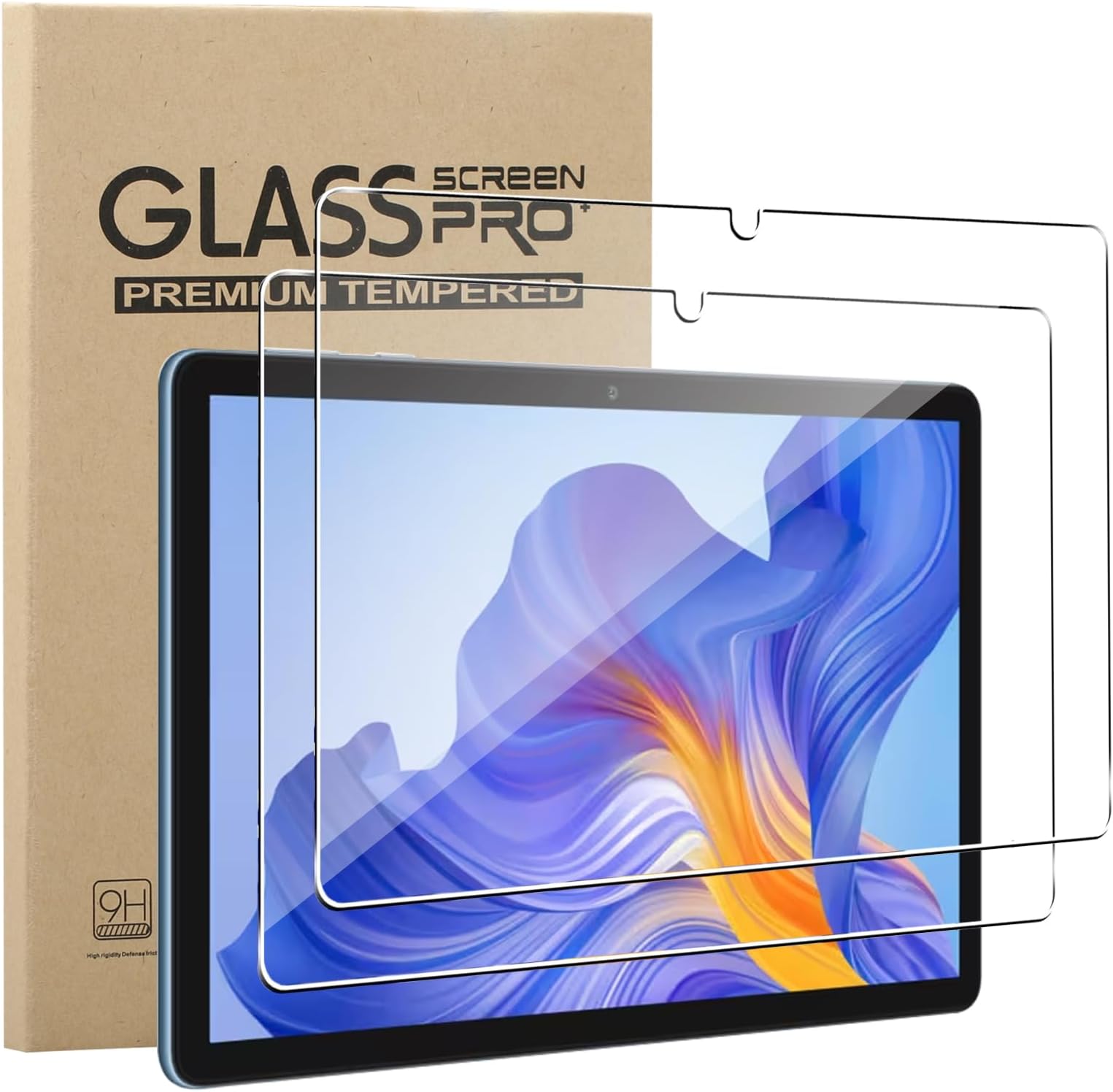 Screen Protector for HONOR Pad X8 10.1inch, 2 Pack HD Tempered Glass Screen Protector Cover High Hardness Anti-Scratch Anti-Fingerprint Protective Film for HONOR Pad X8