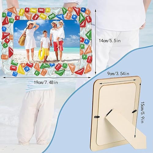 Miniatura 2 de Kit de marcos de fotos de mosaico para niños, artes y manualidades para niños de edades de 6 a 8 años, manualidades para niños y preadolescentes,