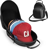 Vista 1 de Livelab Funda para sombreros, funda rígida para gorras de béisbol, almacenamiento de sombreros con asa de transporte y correa para el hombro