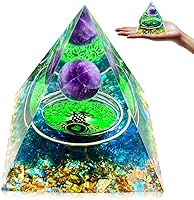 Vista 13 de Pirámide de cristal de orgón, torre de energía curativa de chakras, pirámide de cristales curativos para energía positiva, joyería de piedra