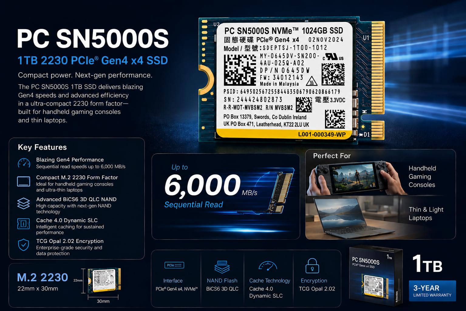 内蔵型SSD SanDisk PC SN5000S 1TB NVMe SSD Amazon.in: Buy 1TB M.2 NVMe SSD SN5000S (OEM) Compatible with WD