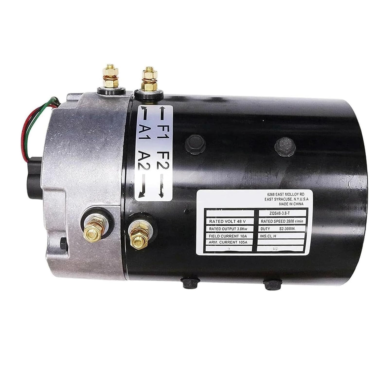 shsiyayh 48V Drive Motor ZQS48-3.8-T ZQS48 3.8T for Tomberlin E-Merge Electric Golf Cart ZQS48