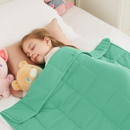 Miniatura 39 de HOSUKKO Manta con peso, manta pesada gris de 3 libras, manta transpirable (36 x 48 pulgadas, 3 libras)