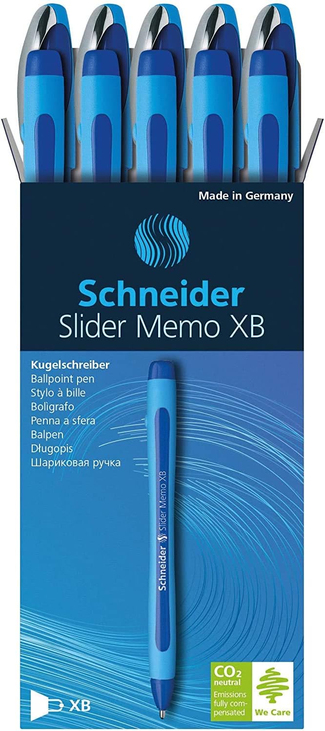 Slider Memo XB Ballpoint Pen, 10/Pack