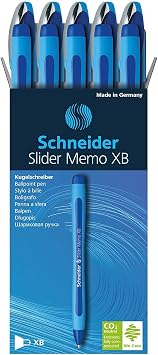 Schneider Slider Memo XB Ballpoint Pen, 10/Pack