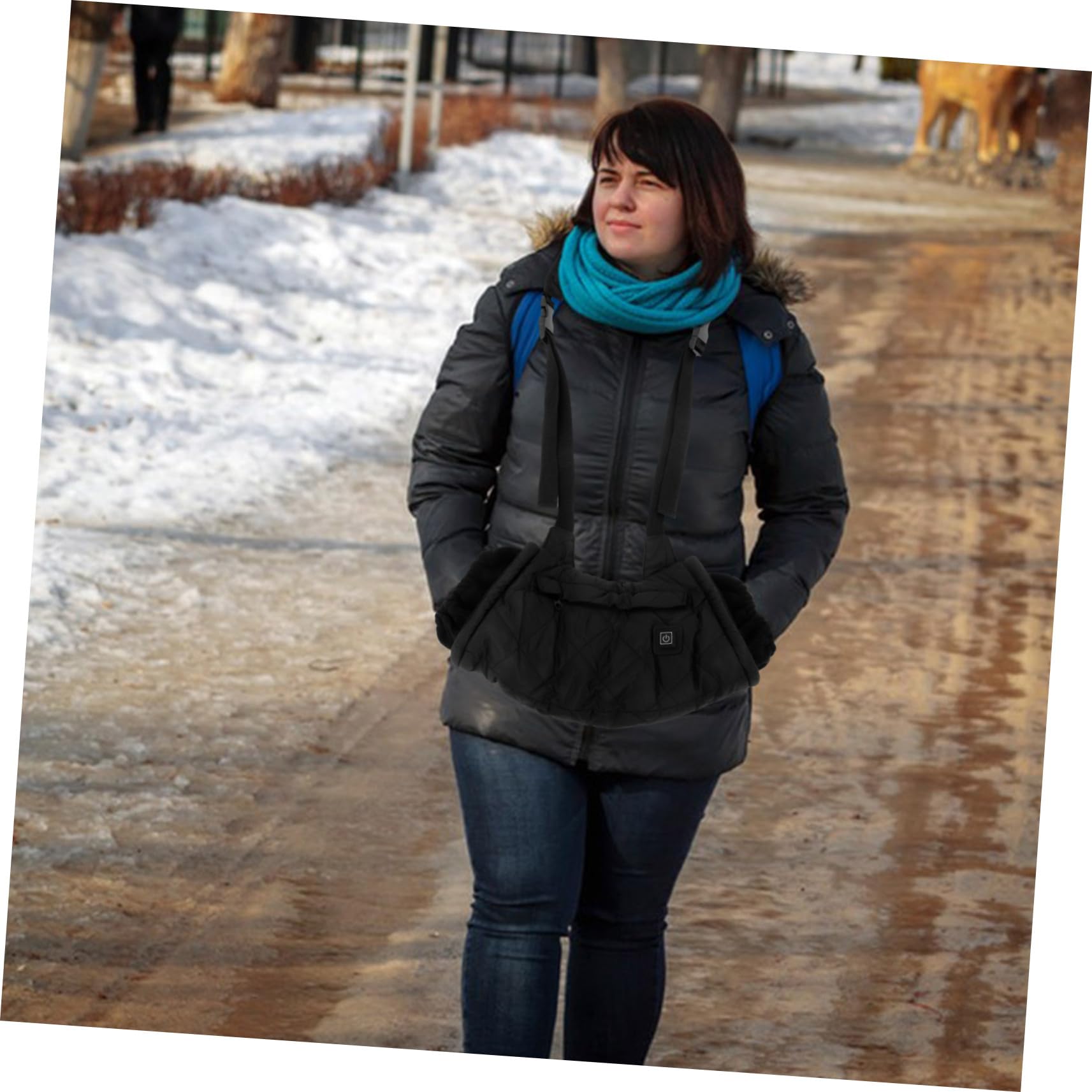 Bolsos Calefactados De Invierno Calentador Eléctrico Portátil para Manos Bolsa Calentadora Colgante para Exteriores