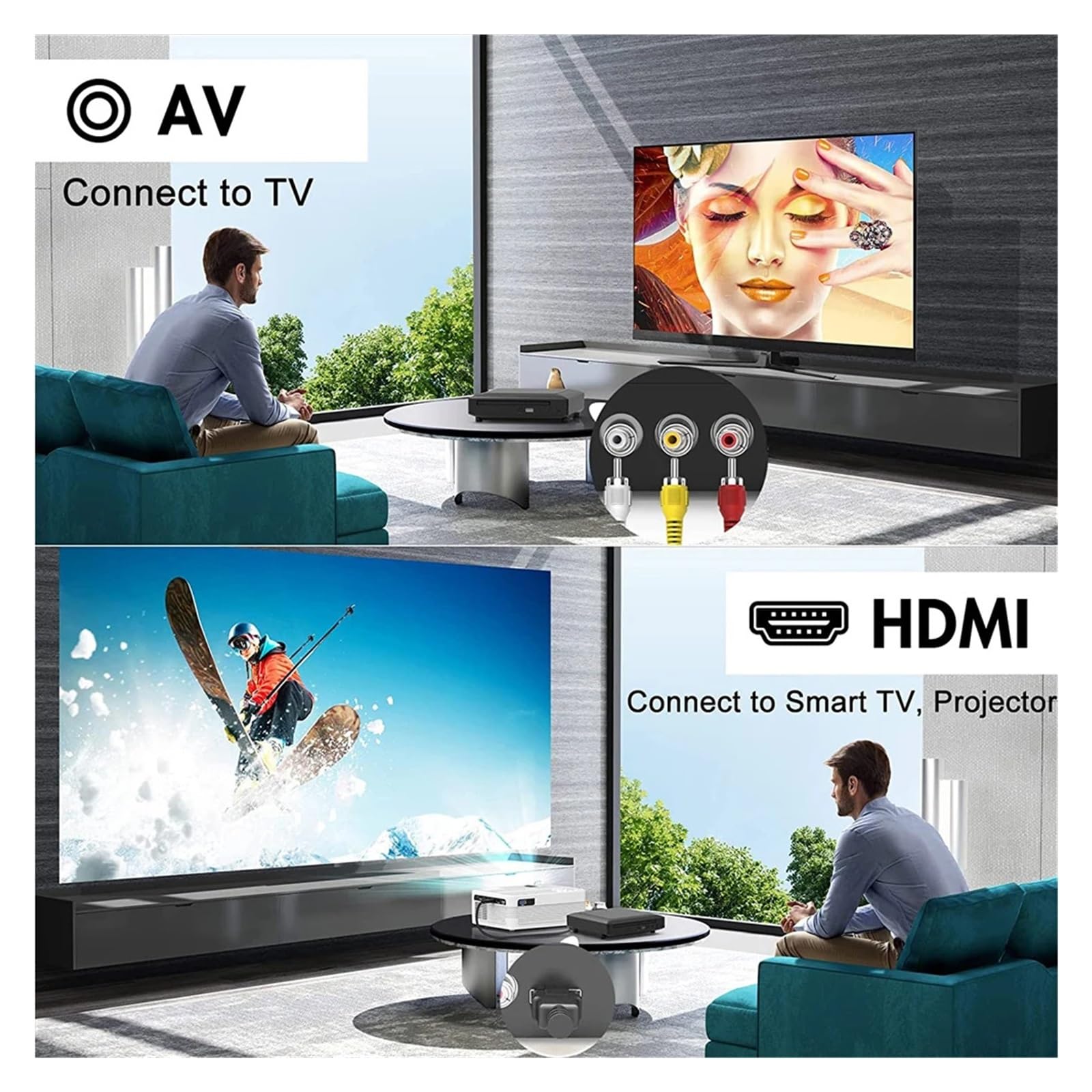 Amazon | ブルーレイプレーヤー ミニHD DVDプレーヤー HDMIおよびRCA