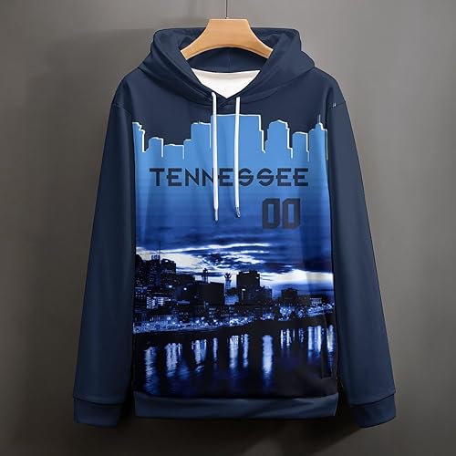 Miniatura 9 de Sudadera personalizada con capucha de fútbol City Night Skyline, sudadera personalizada con nombre, número de fanáticos, para hombres, mujeres y