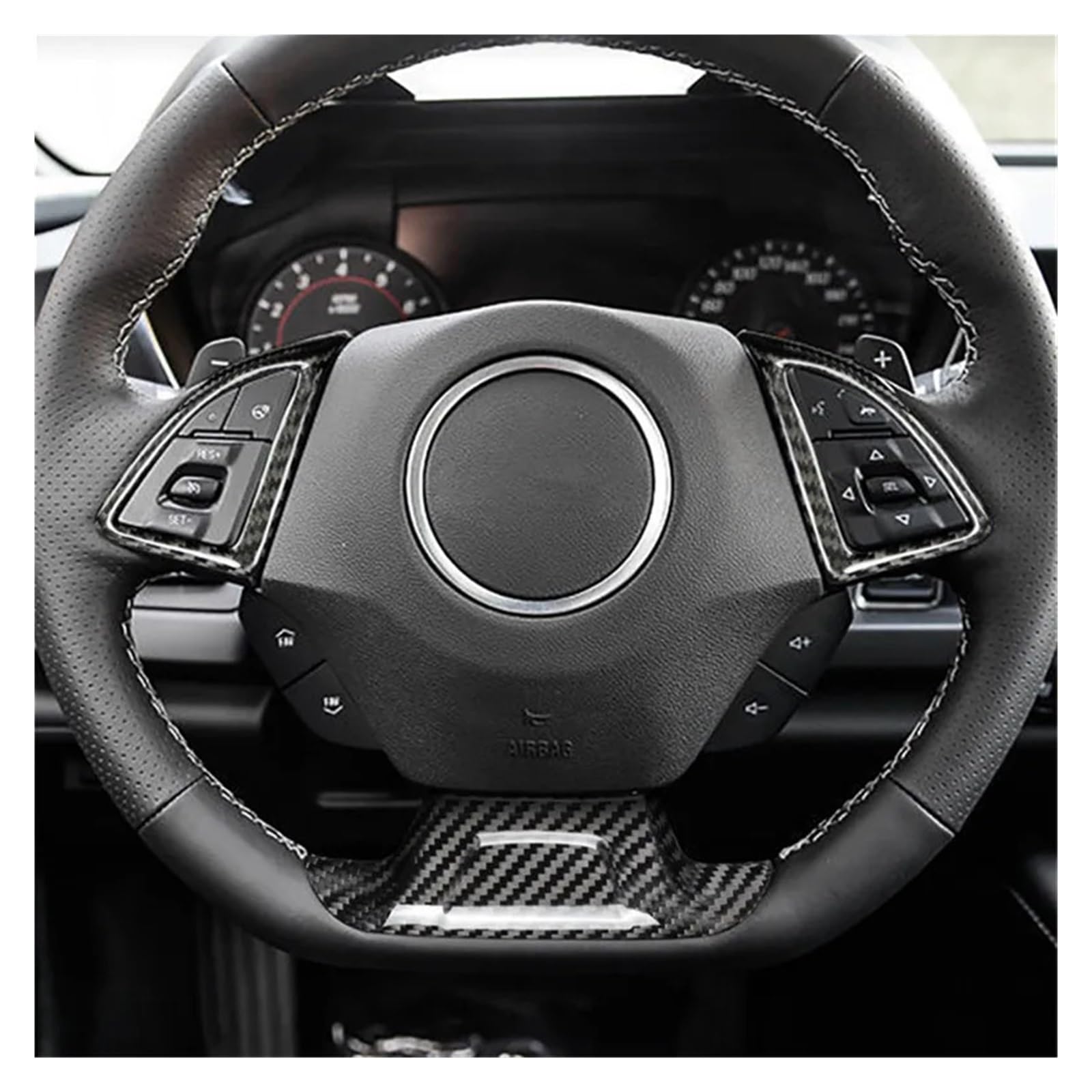 Car Steering Wheel Button Cover Sticker,Fit For Chevrolet
