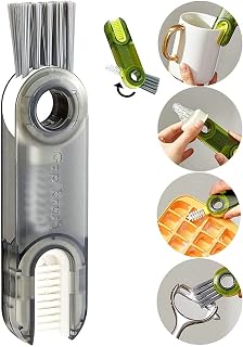 TCCO ENTERPRISE Plastic 1Pcs 3-In-1 Cup Lid Cleaner Brush Set, Multifunctio