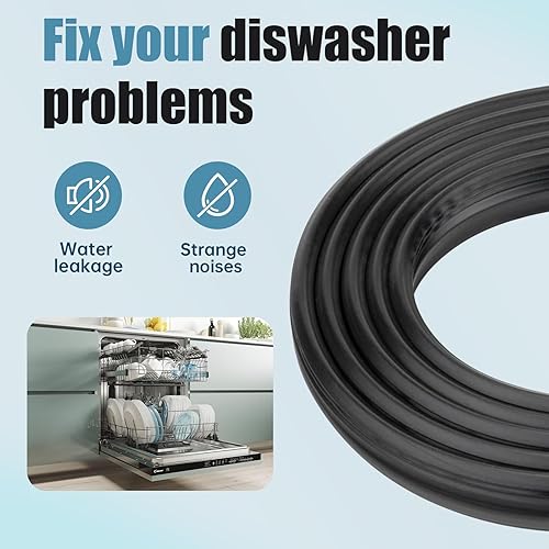 Miniatura 5 de W10524469 Reemplazo de sello de puerta de lavavajillas para Whirlpool Kenmore Maytag Junta de bañera de lavavajillas W11498831 W11425053 W11498831