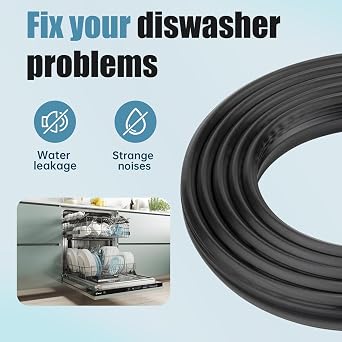W10524469 Dishwasher Door Seal Replacement for Whirlpool Kenmore Diswasher