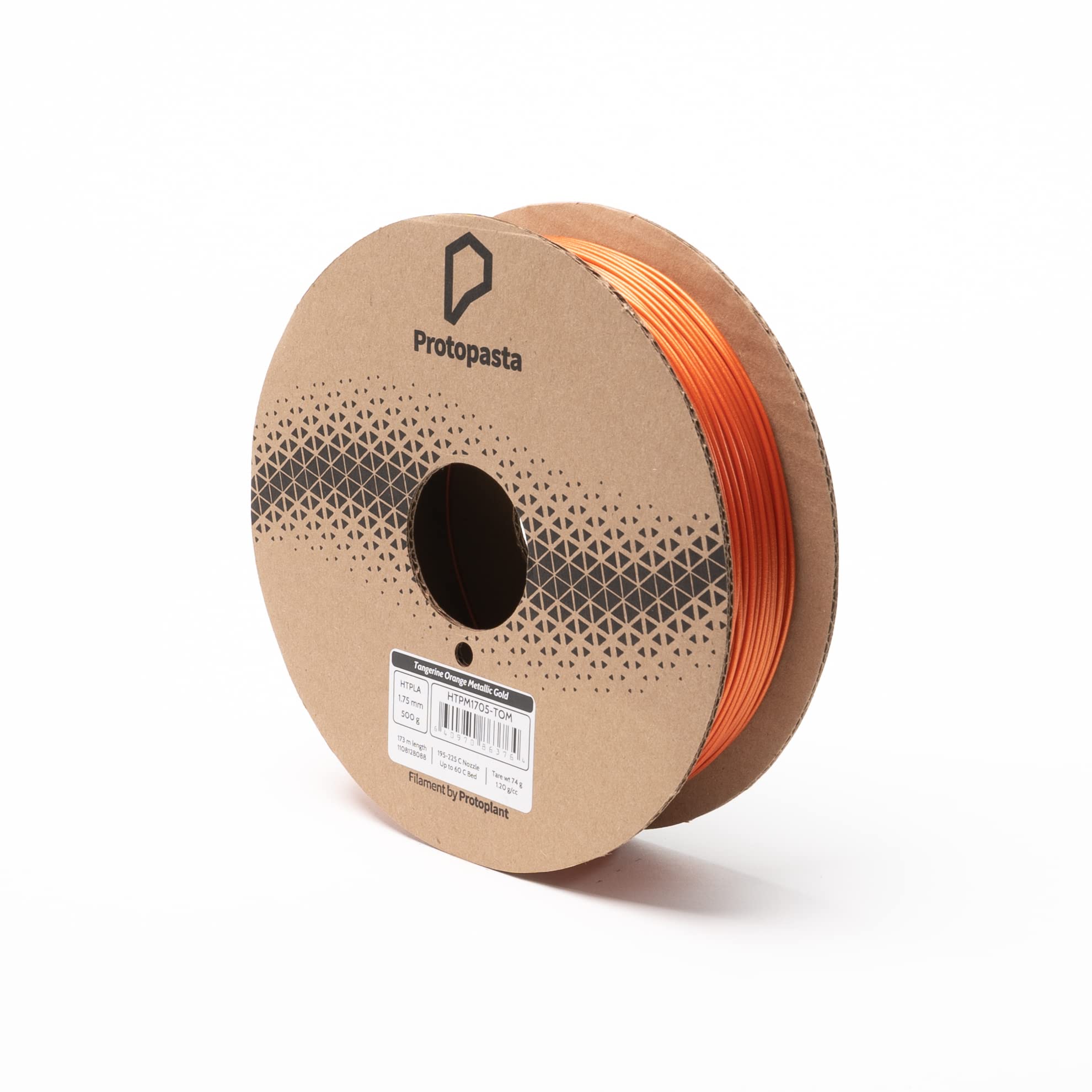 Proto-Pasta Tangerine Orange Metallic Gold HTPLA, 1.75mm 500g