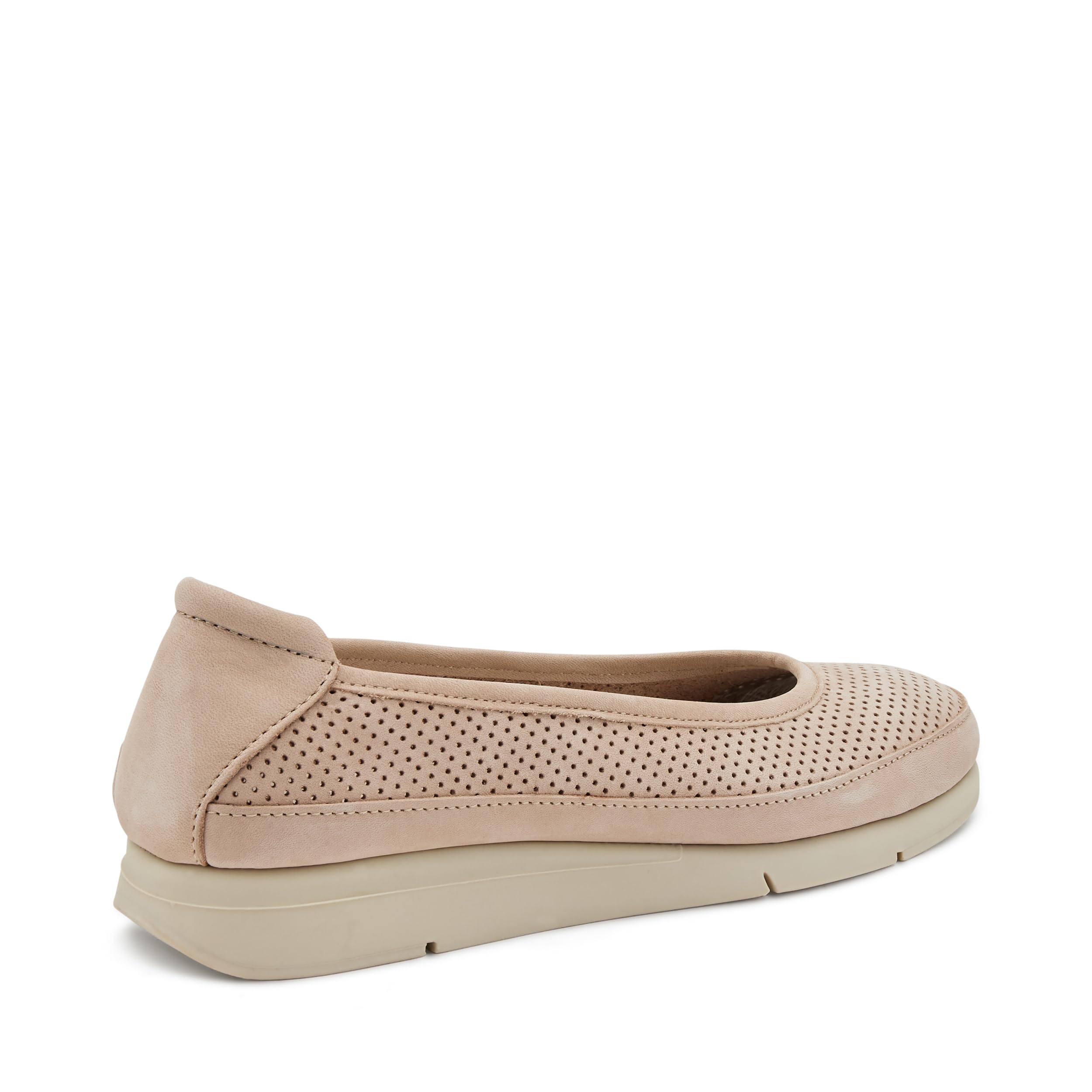Frau - Ballerina ComfortTech in Nabuk punzonato
