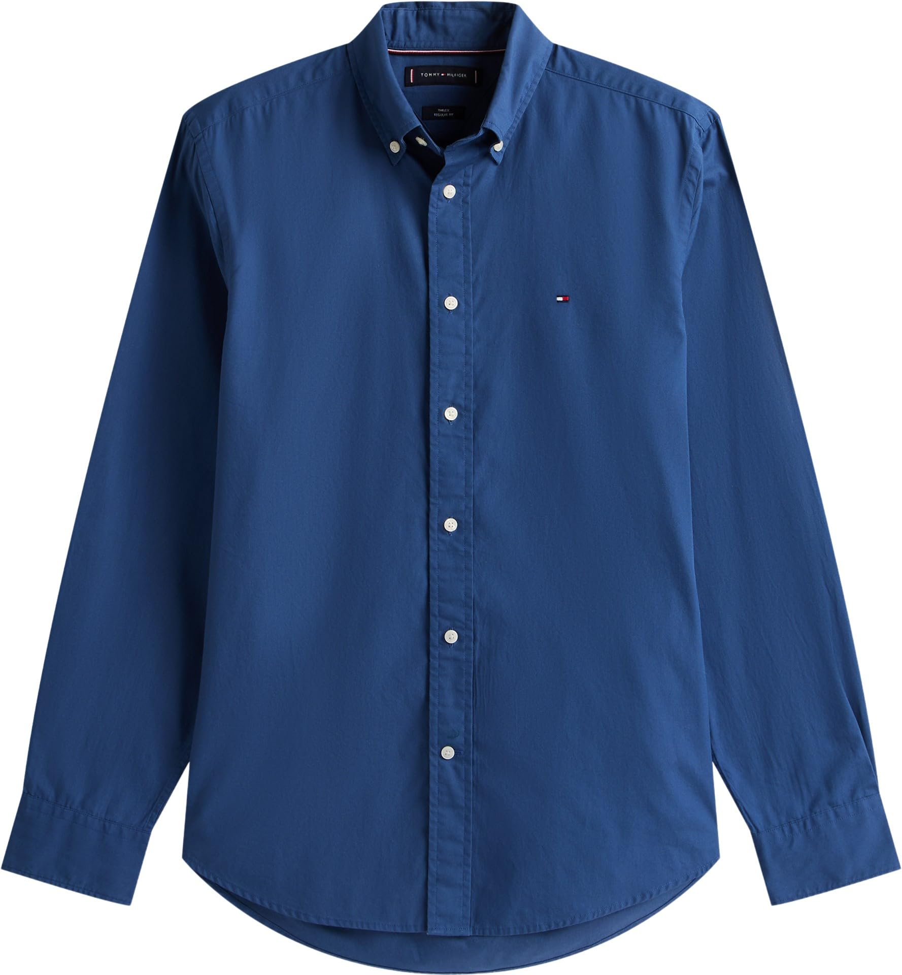 Tommy Hilfiger Herren Hemd Flex Poplin Solid Regular Fit