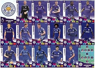 Panini Adrenalyn XL Premier League 2020/21 Full 18 Card Base Set INC Badge and LINE UP Leicester