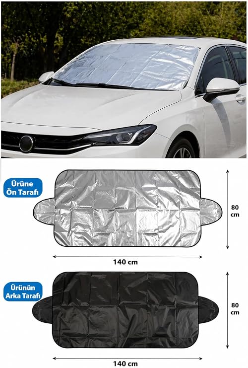 Araba Güneşlik Oto Güneşliği Araba Araç İçi Güneşlik Araç için Ön Cam Güneşliği 140-80 cm
