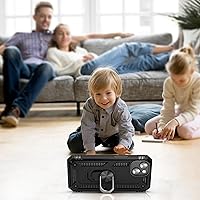 Vista 5 de ADDIT Funda para iPhone 13 Mini iPhone 13 Mini, con soporte de anillo, soporte magnético para automóvil, grado militar, resistente, para iPhone 13