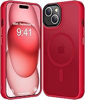 Vista 50 de Funda compatible con iPhone 14/13 [compatible con Magsafe y protección de grado militar] Funda delgada magnética translúcida mate para iPhone 13/14