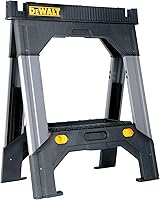 DEWALT DWST11031 Adjustable Metal Legs Sawhorse - 2500 lb Capacity for Uneven Surfaces