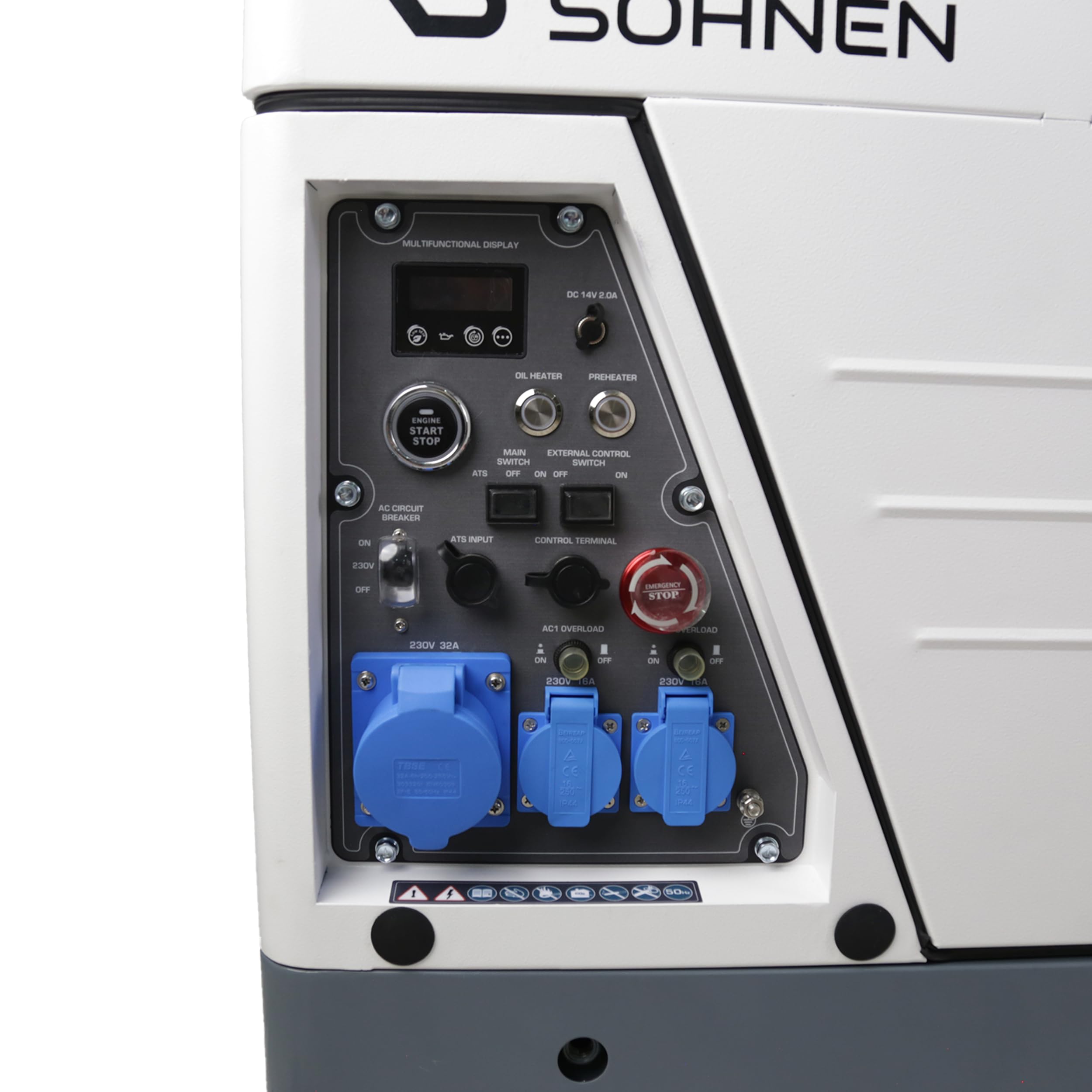 K&S Könner&Söhnen KS 6500iDE S ATSR Diesel Inverter Generator 6,5 kW, stromgenerator mit Schallschutzgehäuse, inverter notstromaggregat mit Elektrostart, ATS-Anschlussmöglichkeit und Vorheizfunktion