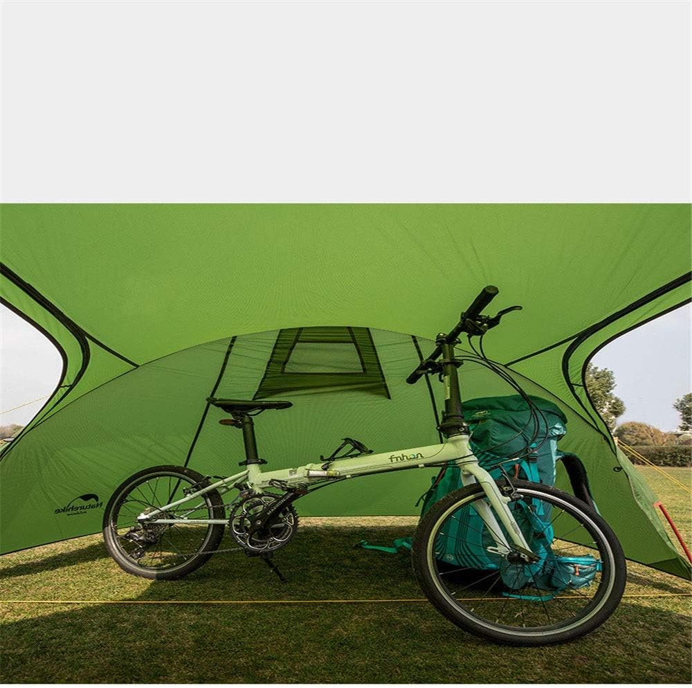 厚い屋外テント 屋外超軽量トンネルテント3-4人キャンプ1ベッドルーム1台の生きたテント家族のメンバー 快適な体験