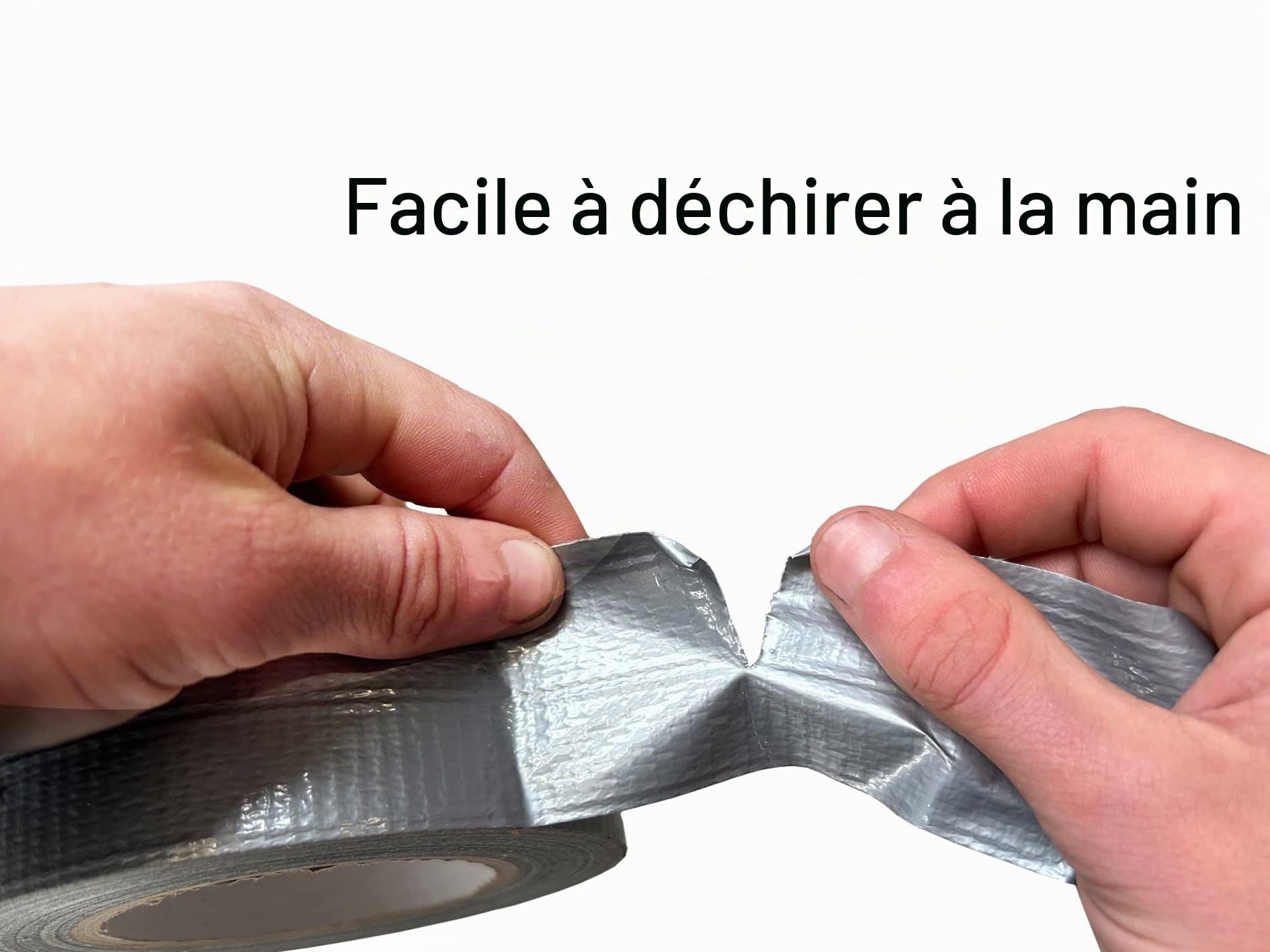 24 rouleaux de ruban adhésif de réparation (ruban adhésif tissé/blindé), argenté, 48 mm x 50 m, en tissu argenté, Duct Tape - Ruban adhésif blindé gris