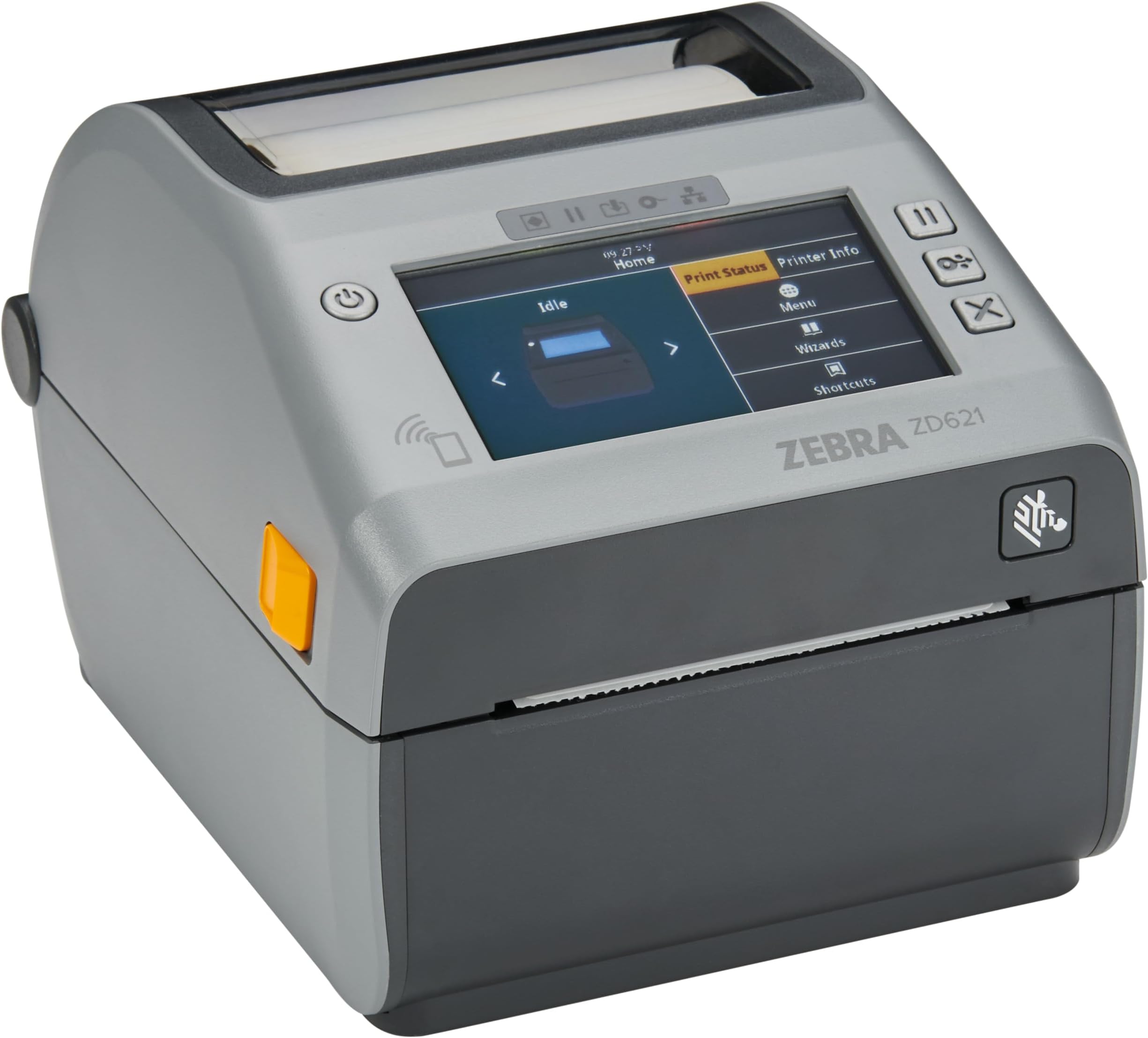 ZEBRA ZD621 Direct Thermal Desktop Printer Color Touch LCD 203 dpi Print Width 4-inch USB Serial Ethernet ZD6A142-D01F00EZ