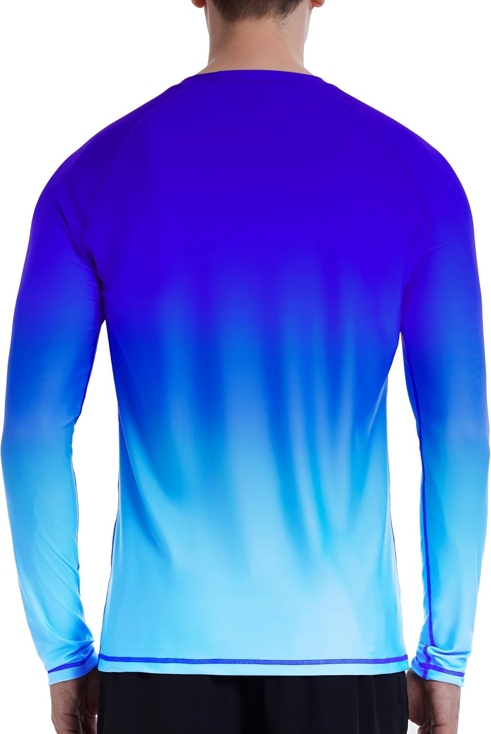 Roadbox Men's UPF 50+ Swim Shirts, Long Sleeve UV Sun Protection Rash Guard, Quick Dry SPF T-Shirt for Beach Surfing Fishing - Image 2