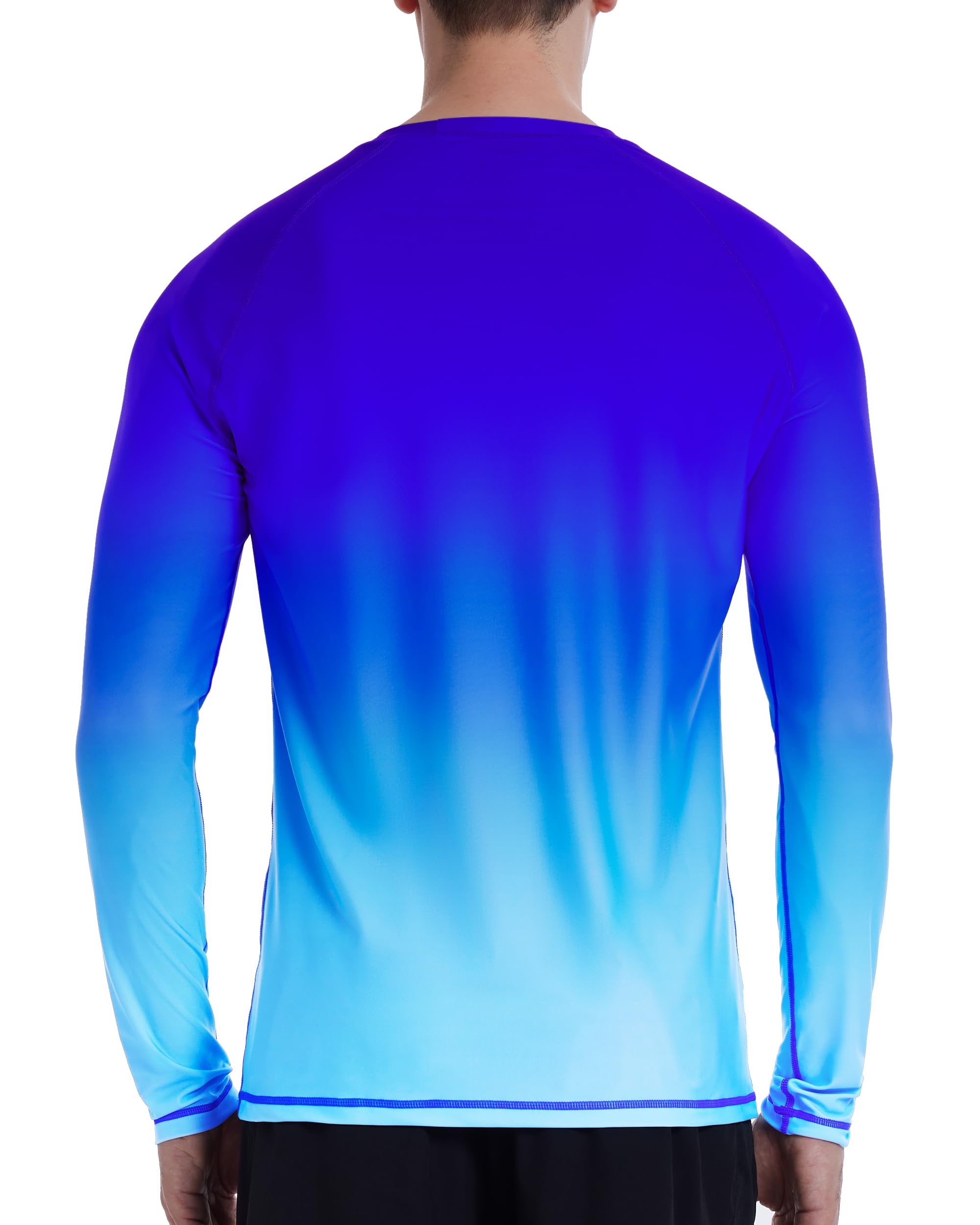 Roadbox Men's UPF 50+ Sun Protection Shirt Long Sleeve, Quick Dry Breathable Rash Guard for Swimming Fishing, Hiking & Running - Image 2