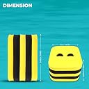 Nivia Eazy Float Training Equipment, Swimming Equipment for Kids/Adults (Yellow/Black) gallery image